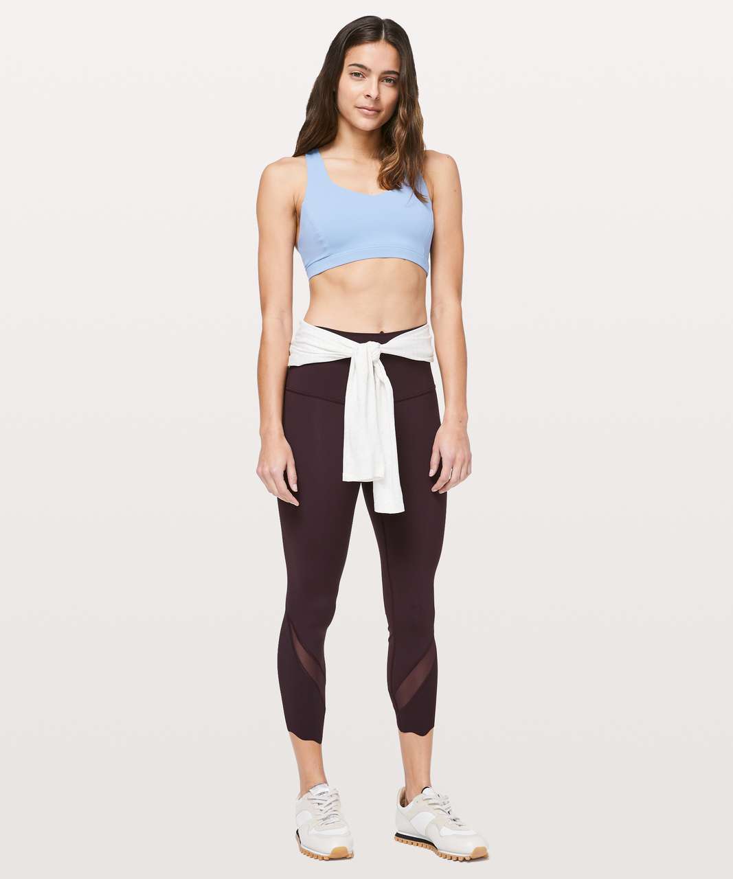 Lululemon Wunder Under Crop High-Rise *Roll Down Scallop Full-On Luxtreme  23 - Desert Teal - lulu fanatics