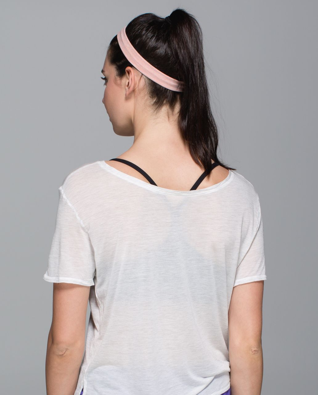 Lululemon Cardio Cross Trainer Headband - Jewelled Magenta / Peach Fuzz