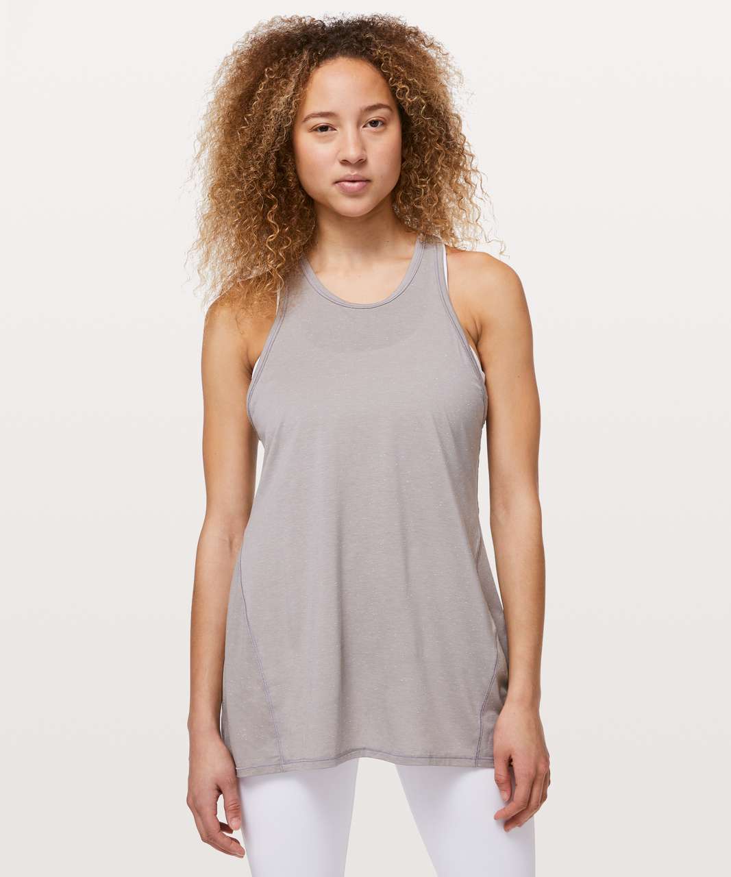 Lululemon Goal Up Tank - Dark Chrome / White