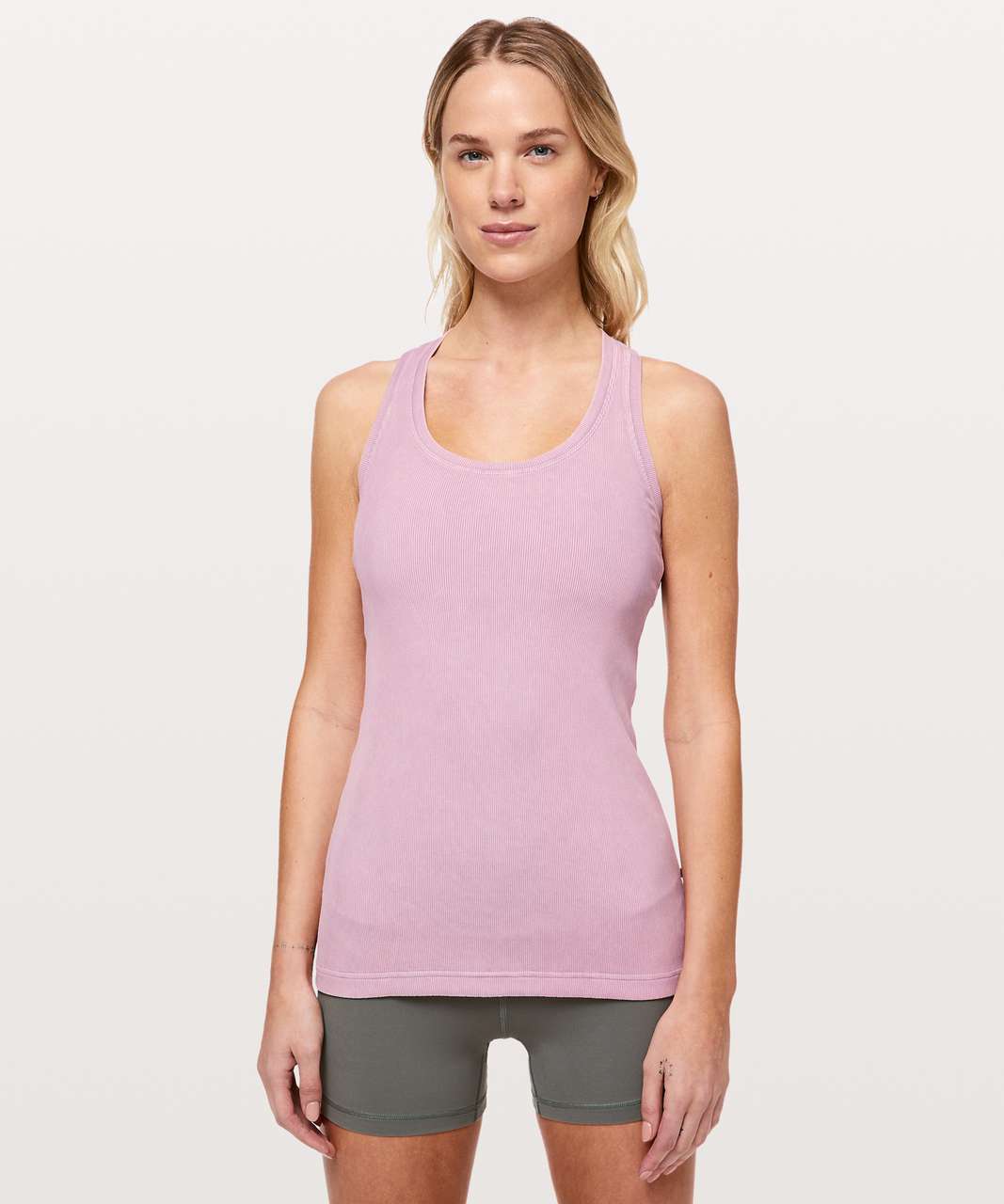 Lululemon baby pink racer back tank size 4 small. New Without Tags