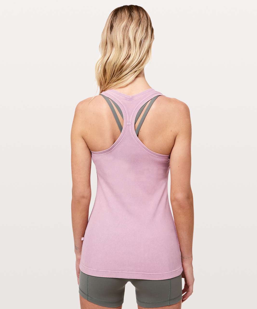 Lululemon baby pink racer back tank size 4 small. New Without Tags