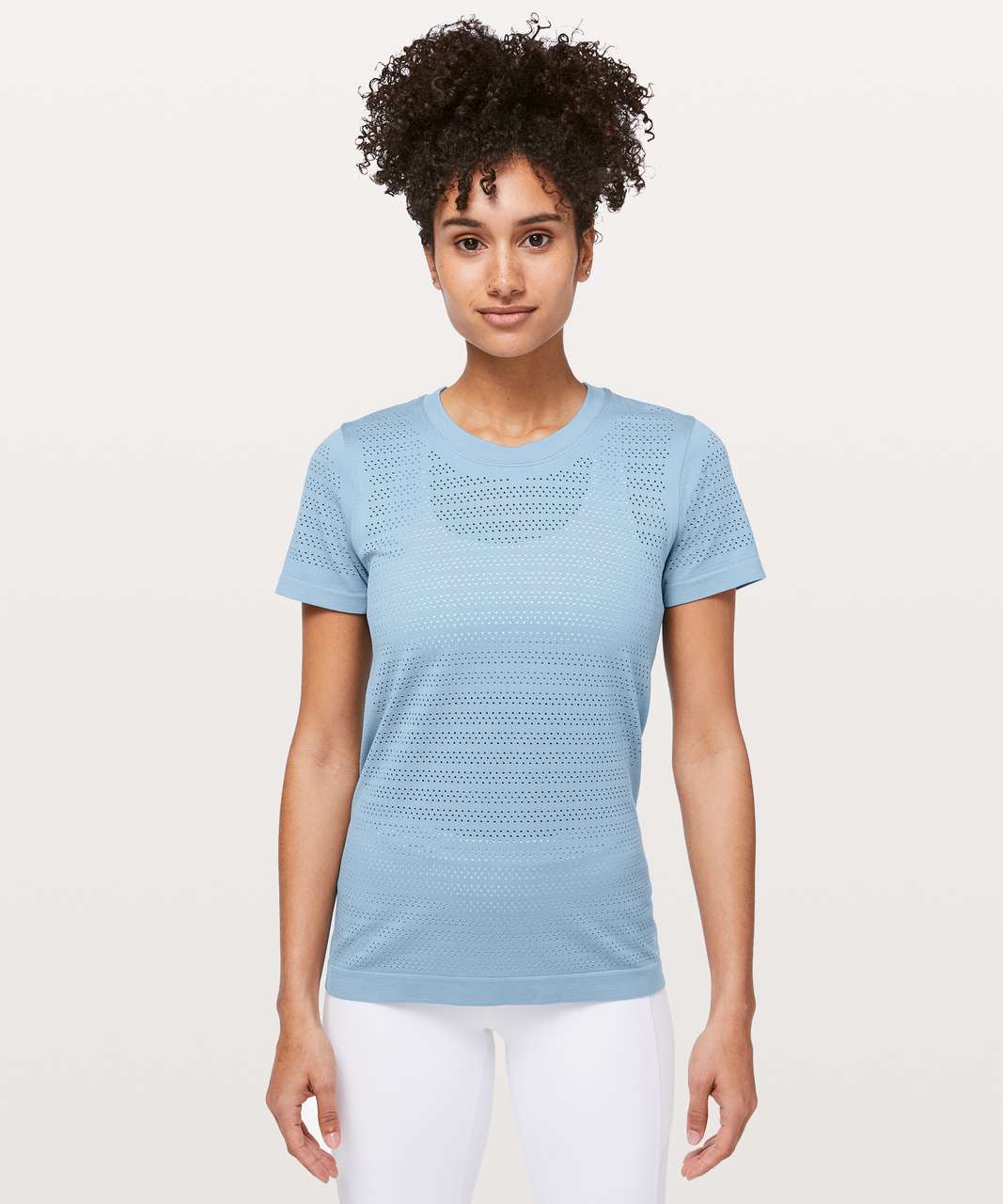 Lululemon Breeze By Short Sleeve *Squad - Cascade Blue / Cascade Blue