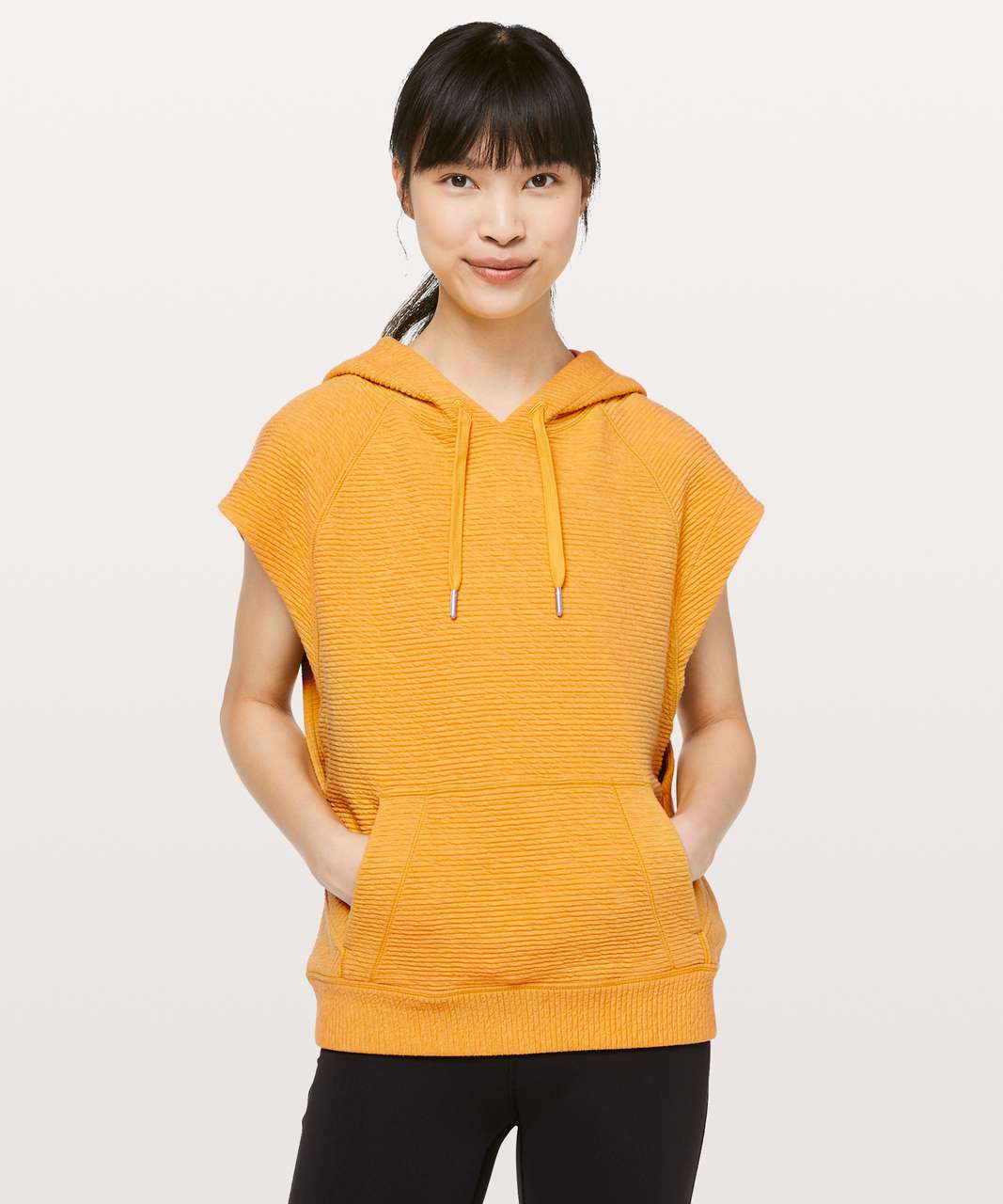 Lululemon Easy Going Hoodie - Heathered Honey Lemon - lulu fanatics