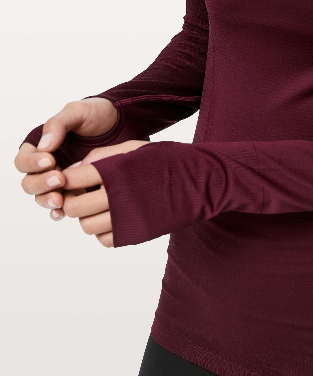 Lululemon Swiftly Tech Long Sleeve Crew - Deep Ruby / Deep Ruby