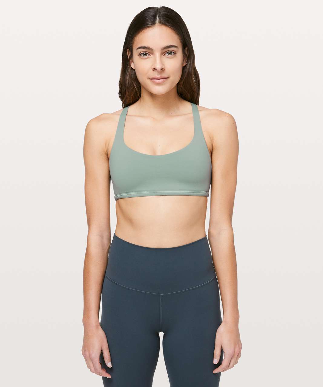 Lululemon Like a Cloud Bra Long Line *Light Support, B/C Cup - Rosemary  Green - lulu fanatics