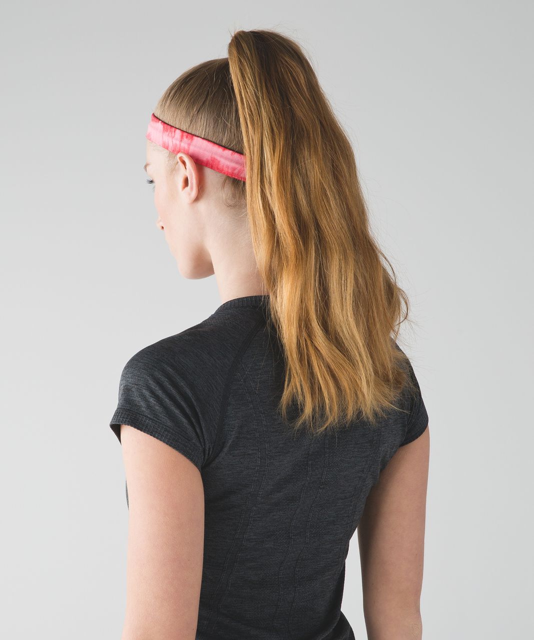 Lululemon Cardio Cross Trainer Headband - Boom Juice / Heathered Pink Shell