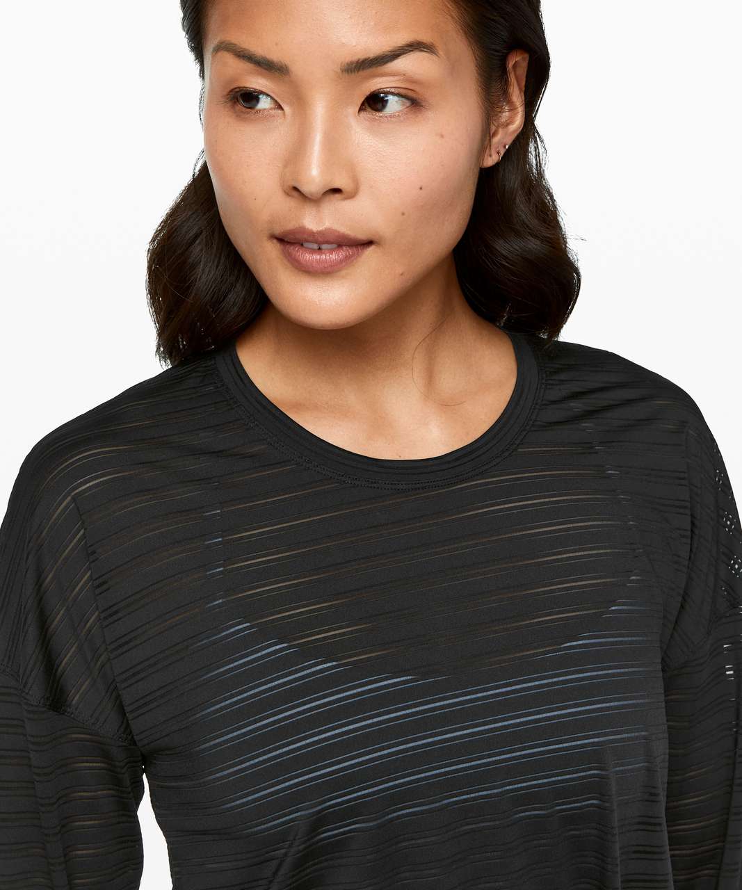 Lululemon Sheer Will Long Sleeve *Camo - Black - lulu fanatics