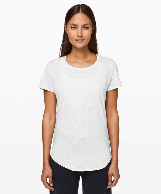 Lululemon Athletica Love Crew Fade Washed Ink Blue Tee Shirt Top
