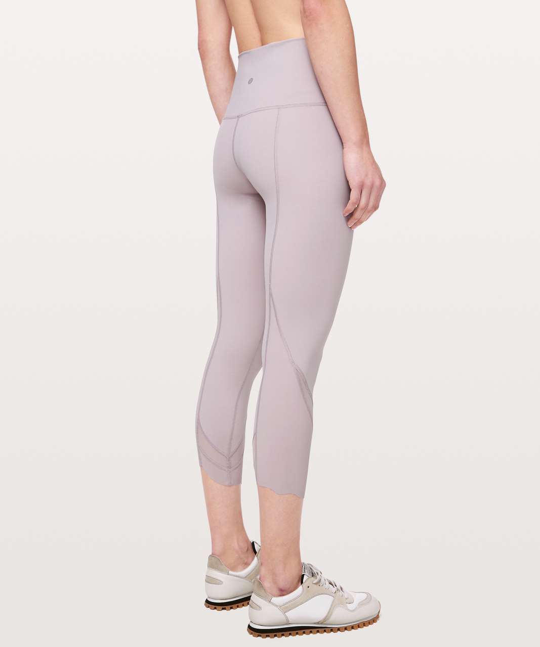 Lululemon Wunder Under Crop II *Roll Down Scallop Full-On Luxtreme 24" - Smoky Blush