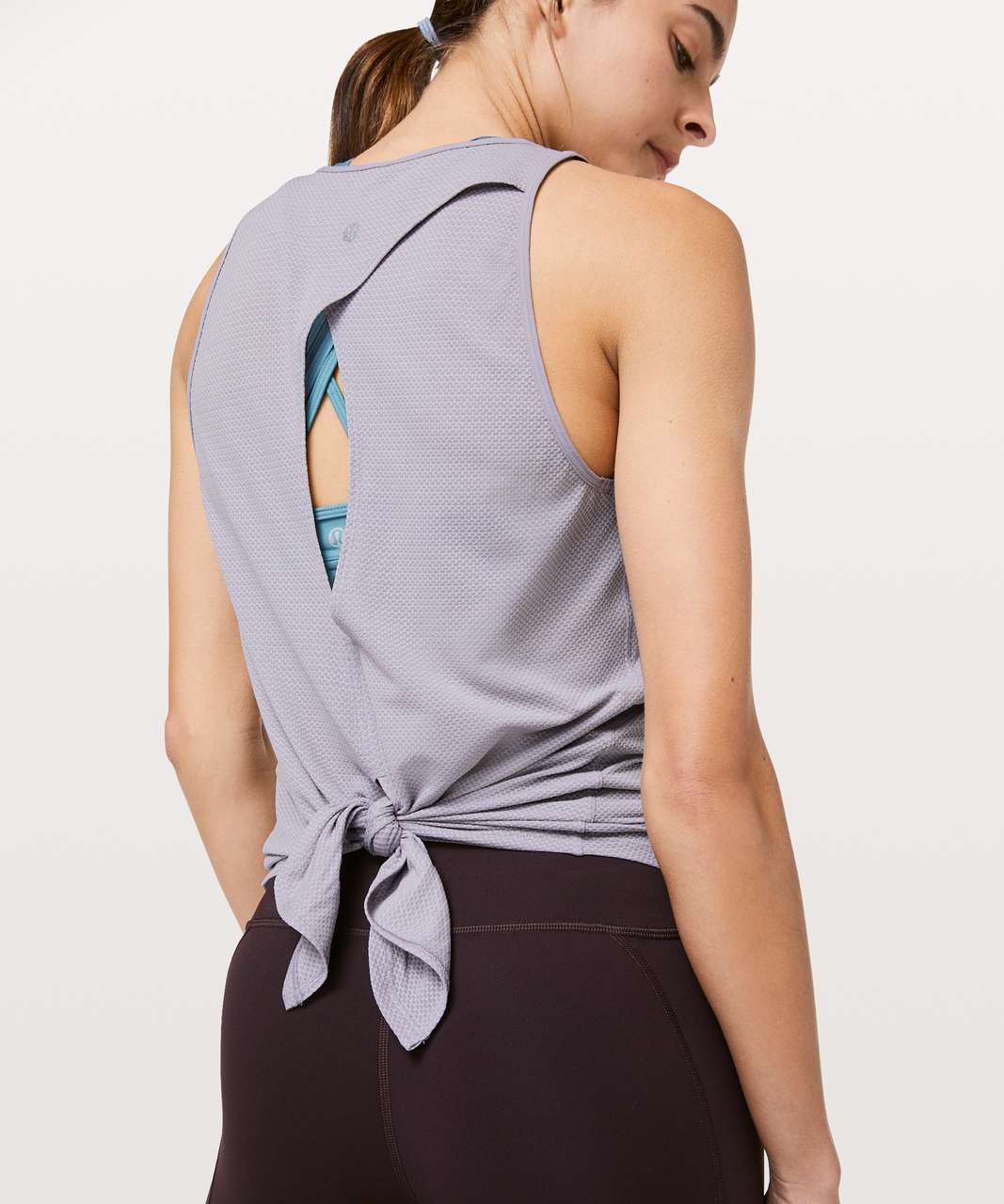 Lululemon Open Up Tank - Heathered Lavender Grey / Lavender Grey