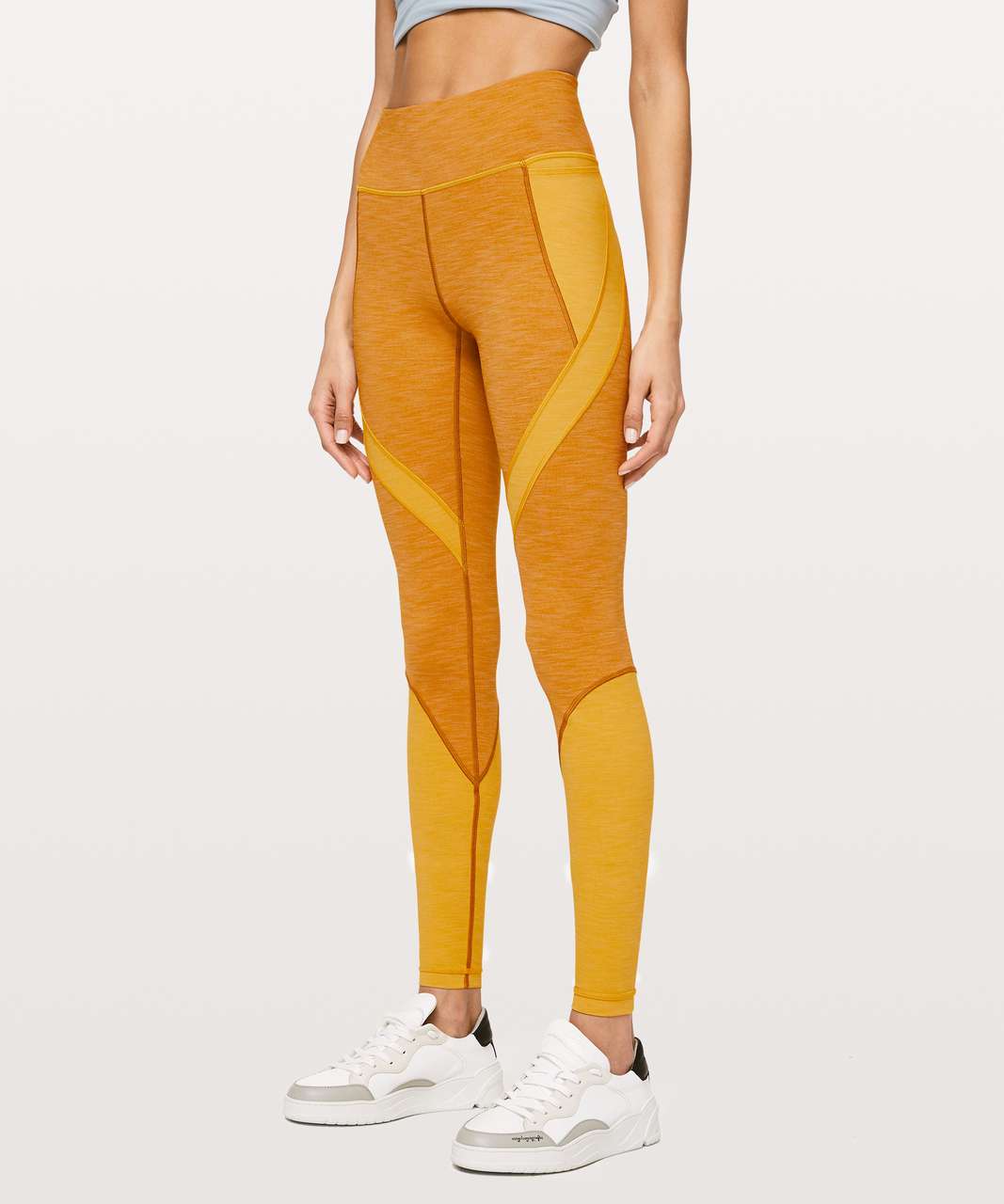 Lululemon In Movement Tight 25” Everlux Yellow Size 10 - $75 (41