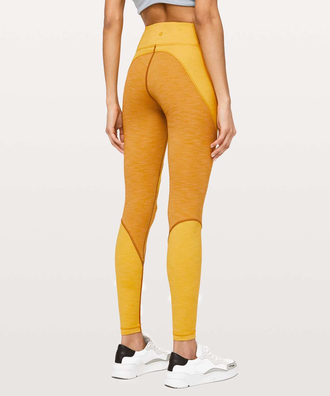 Lululemon Early Extension High-Rise Tight *28 - Heathered Fools Gold /  Heathered Honey Lemon - lulu fanatics