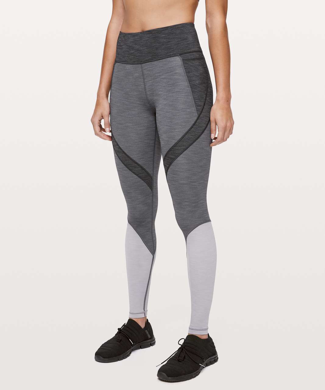 Lululemon Early Extension High-Rise Tight *28" - Heathered Black / Heathered Titanium / Heathered Silverscreen