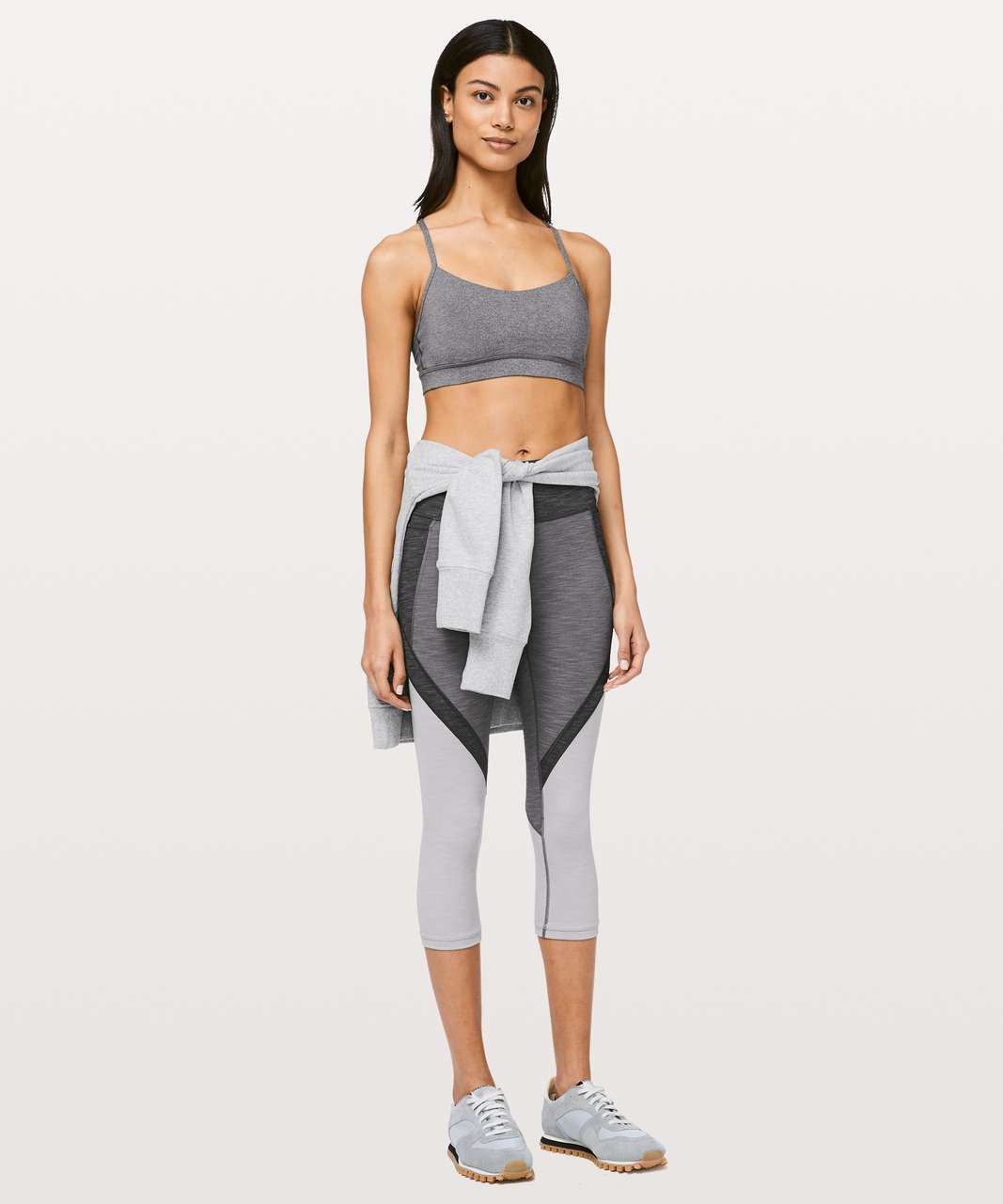 Lululemon Early Extension High-Rise Crop *21" - Heathered Black / Heathered Titanium / Heathered Silverscreen