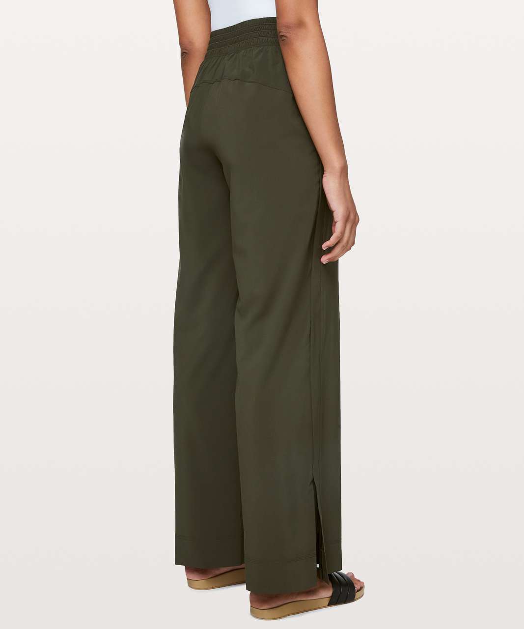 Lululemon Wanderer Wide Leg Pant - Dark Olive