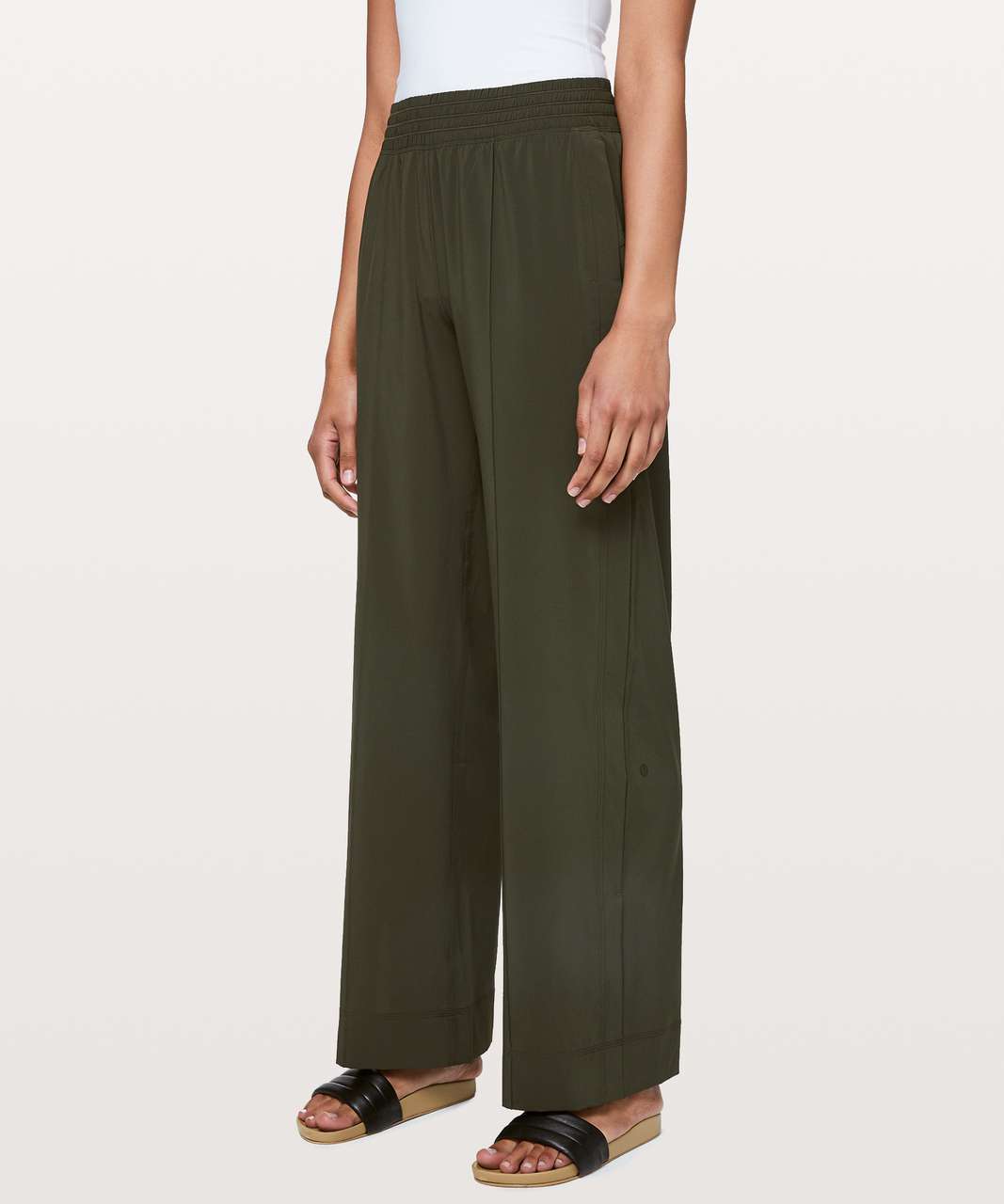 Lululemon Wanderer Wide Leg Pant - Dark Olive