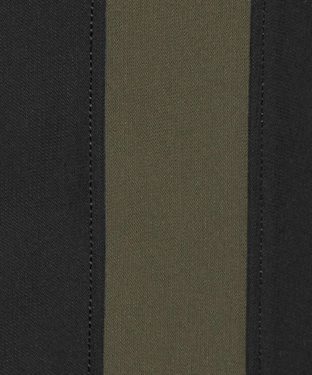 Lululemon On The Fly Pant Woven *Track Stripe - Black / Dark Olive