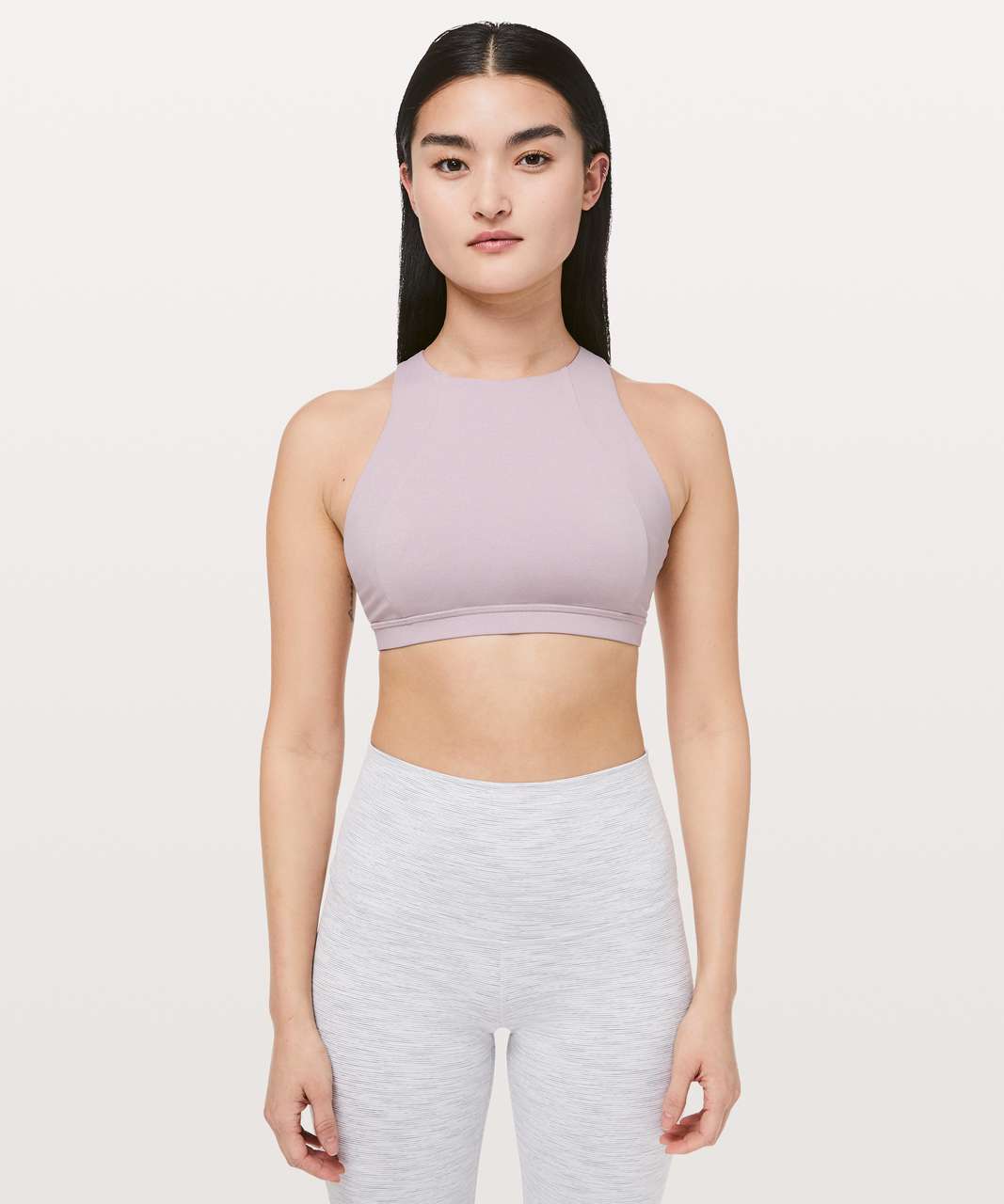 Lululemon Free To Be Serene Bra *High Neck - Heathered Powdered Mauve