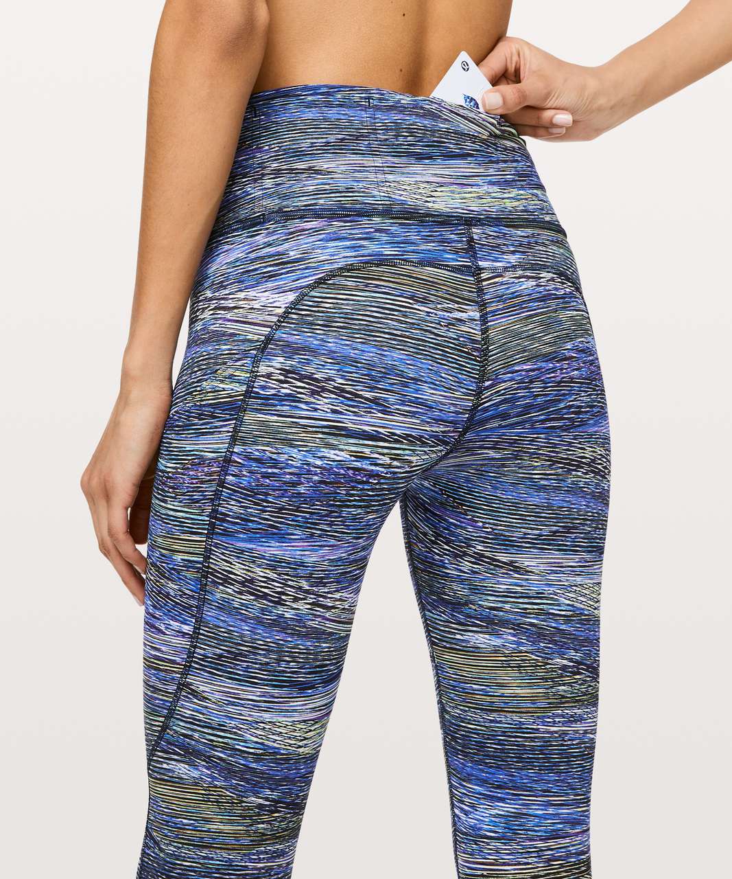 Lululemon Fast and Free Tight II 25" *Non-Reflective Nulux - Interconnect Blue Multi