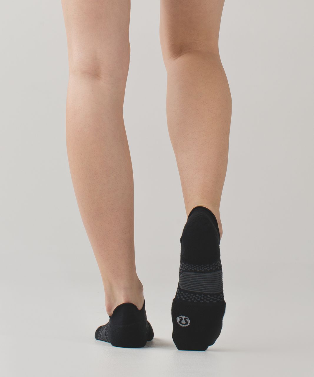 Lululemon High Speed Sock - Black / Silver Spoon