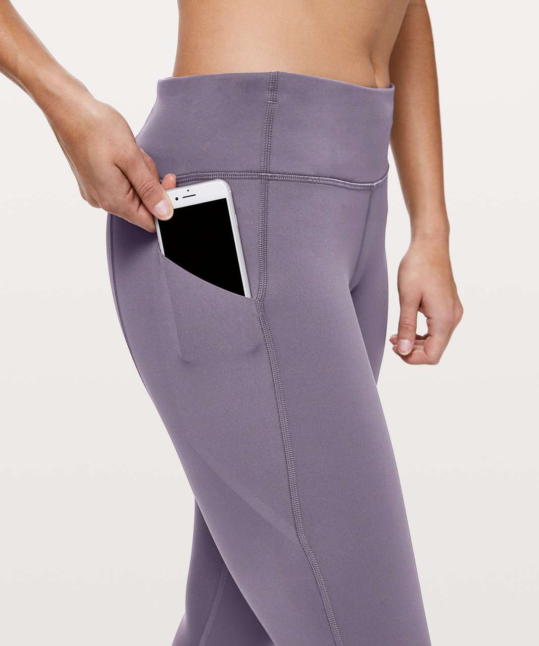 6] Lululemon Pace Rival Crop 22” (high rise version) Graphite Grey, Women's  Fashion, Activewear on Carousell