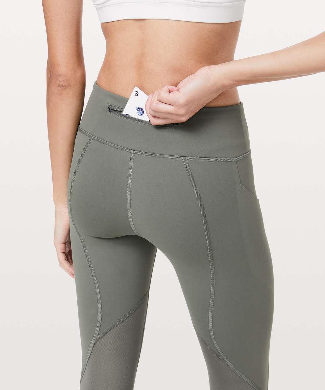 Lululemon Pace Rival Crop *22" - Grey Sage