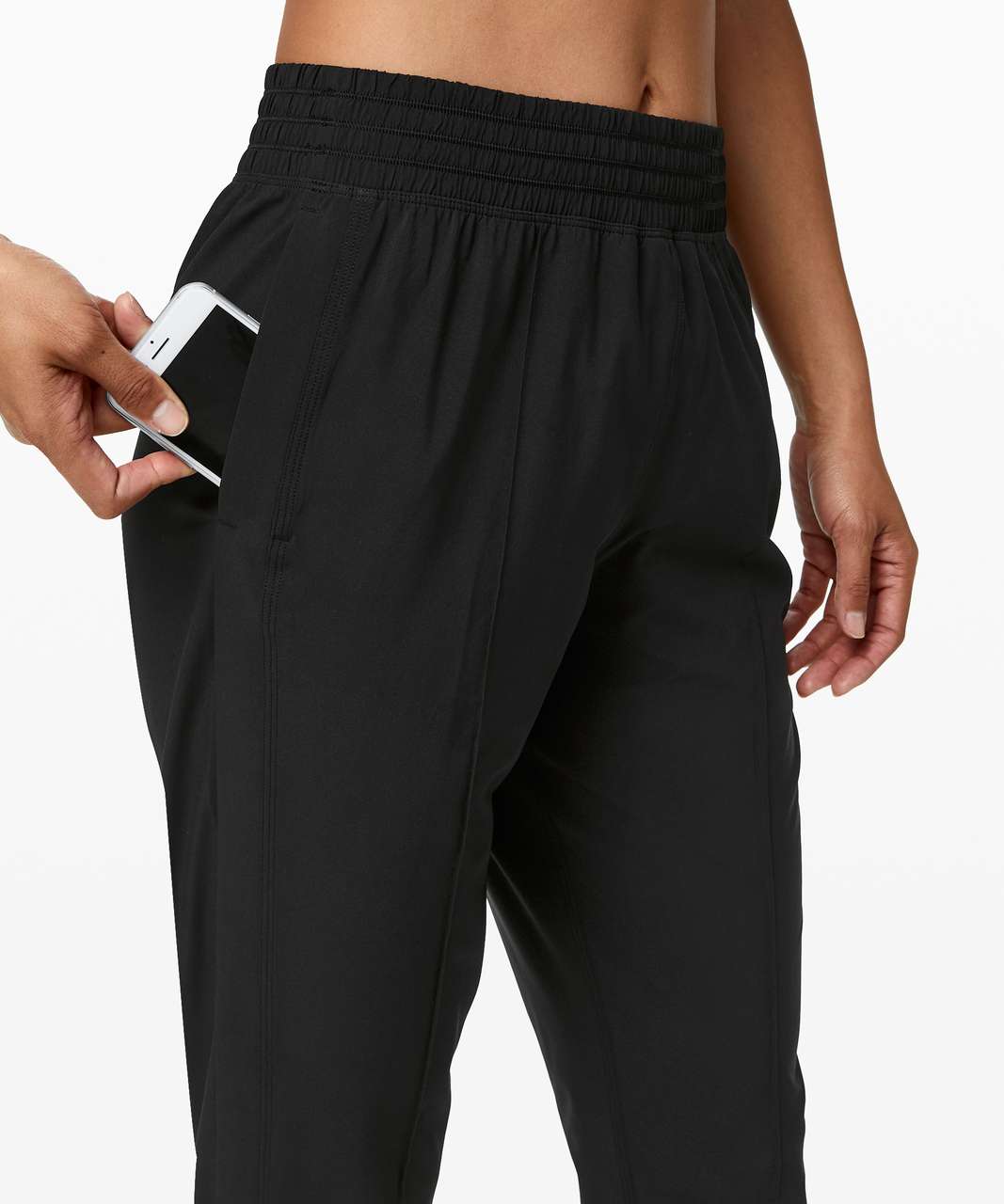 lululemon athletica, Pants & Jumpsuits, Lululemon 220 Wanderer Cropped  Jogger In Black