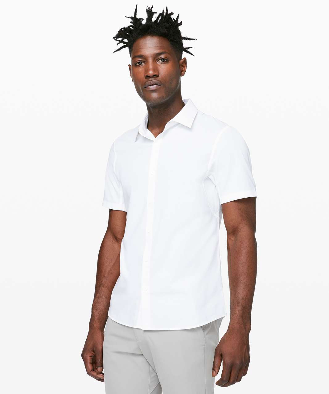 Lululemon Down to the Wire Slim Fit Short Sleeve - White