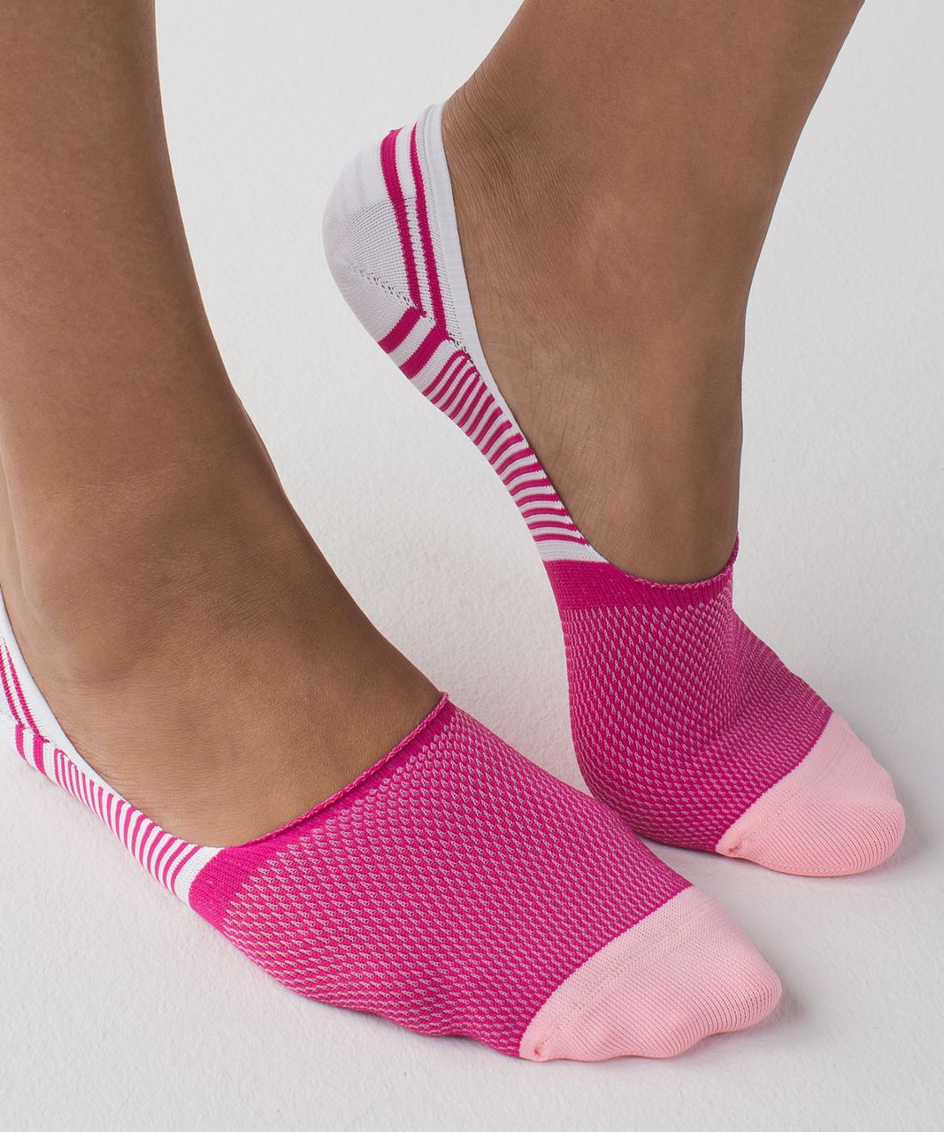 Lululemon Secret Sock - Jewelled Magenta / Bleached Coral / White