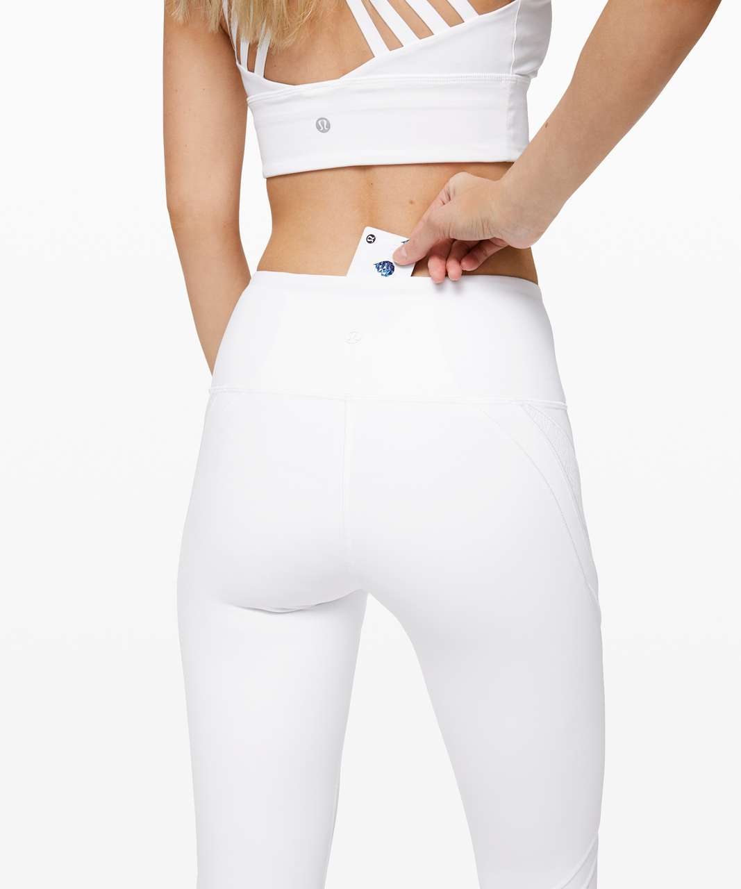 Lululemon Wunder Under High-Rise Tight 25" *Lace - White