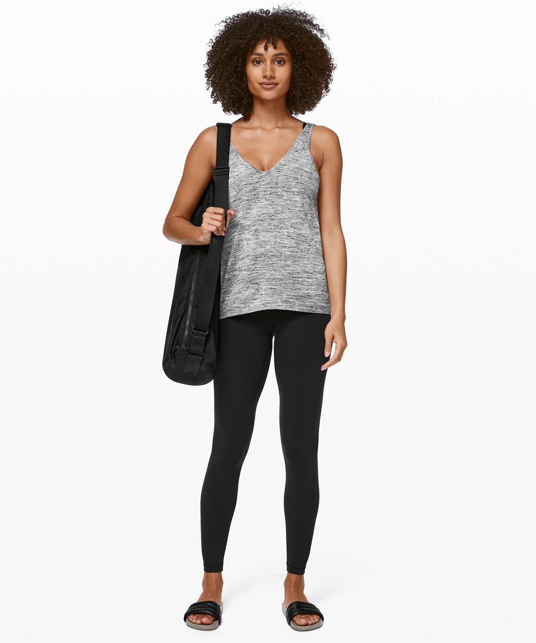 Lululemon Mix and Mingle Tank - Heathered Vapor / Melanite