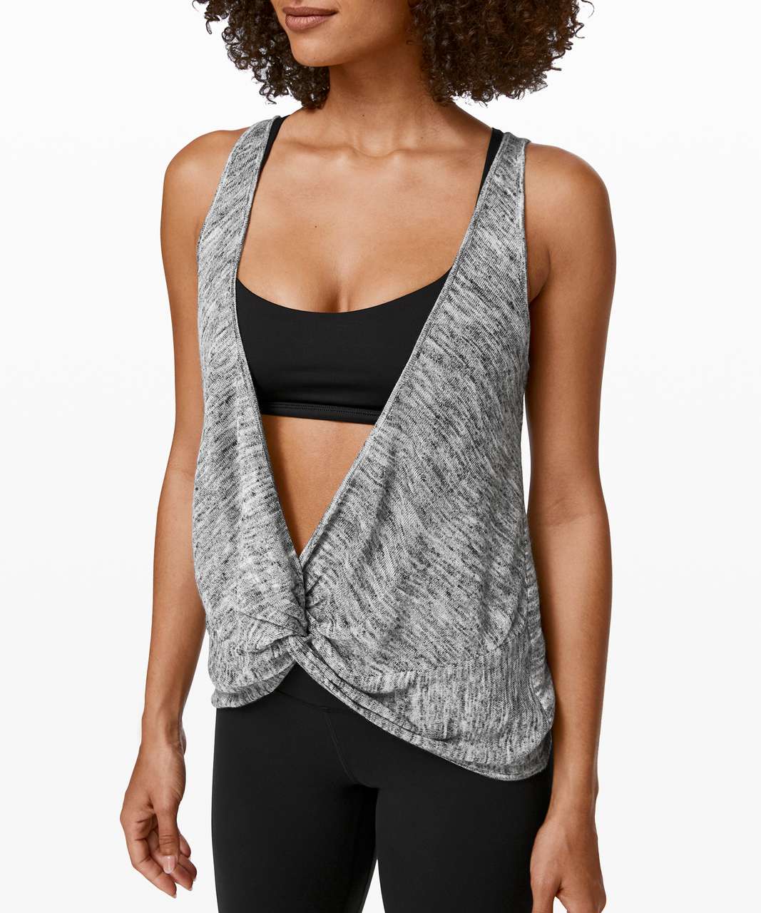 Lululemon Mix and Mingle Tank - Heathered Vapor / Melanite