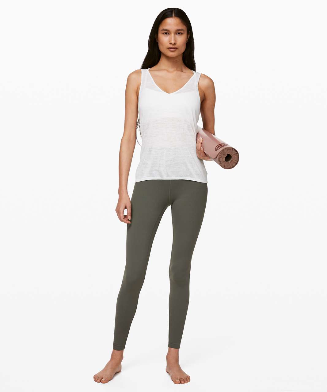 Lululemon Mix & Mesh Tank - White - lulu fanatics