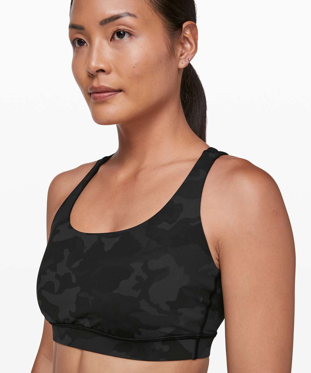 Lululemon Size 2 Energy Bra Long Line Incognito Camo Jacquard