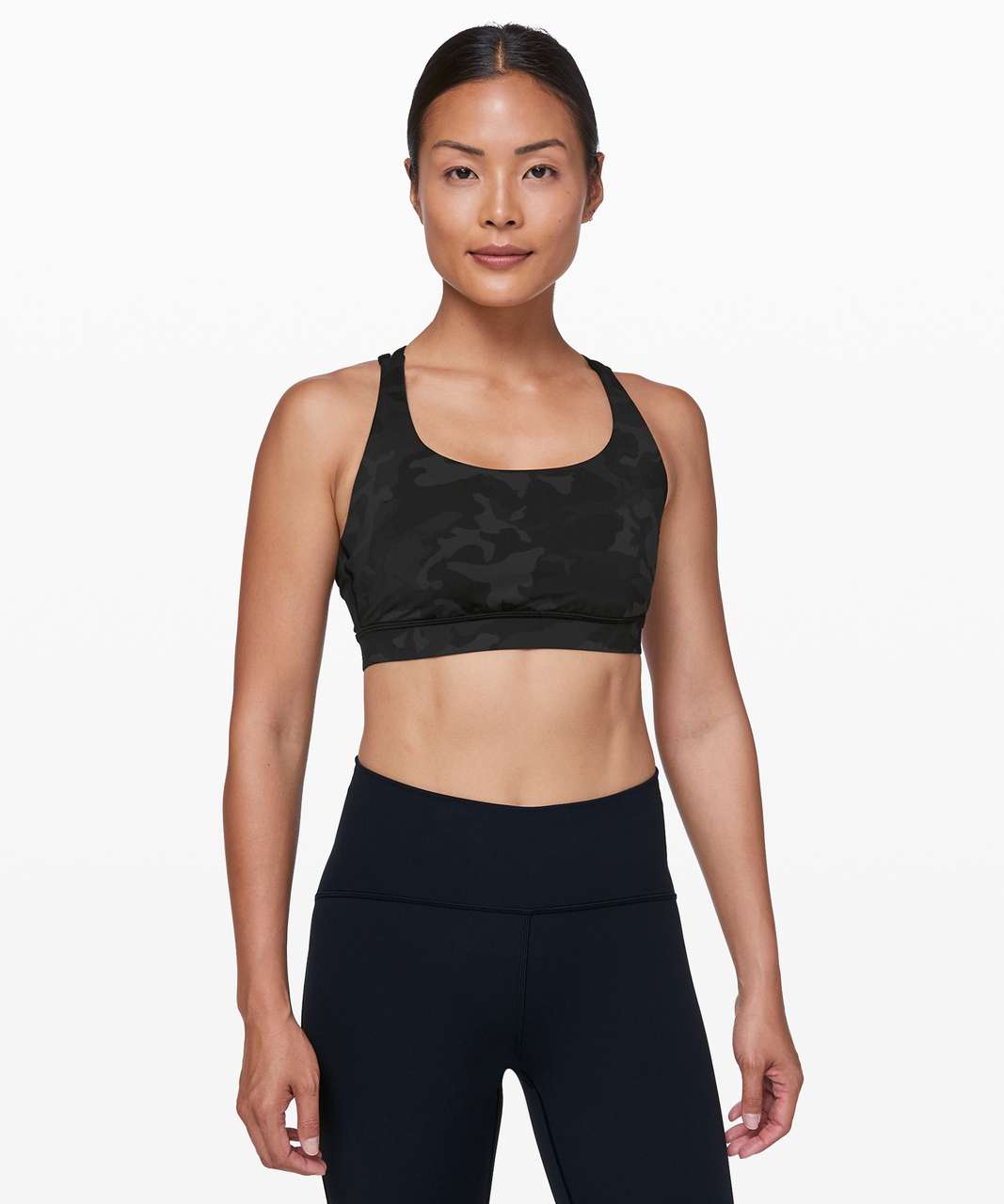 Lululemon energy bra in Incognito Camo Multi Grey, Women's Fashion