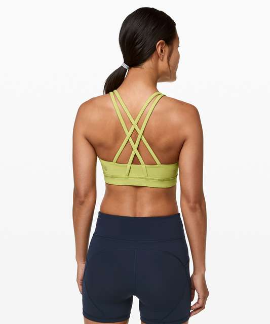 Lululemon Energy Bra Shine Medium Support Acclimatize Black Foil Size 2 -  $40 - From Blessedwifey