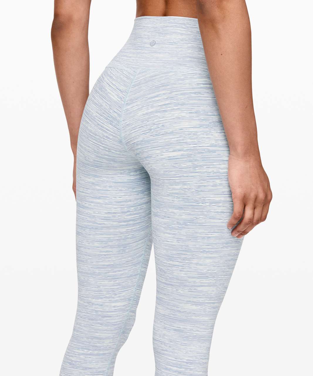 Lululemon Wunder Under Crop (High-Rise) *21" - Wee Are From Space Sheer Blue Chambray