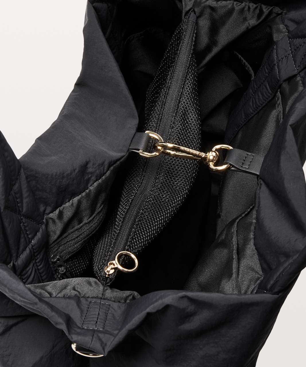 Lululemon On My Level Bag *Large 30L - Black / Shiny Gold