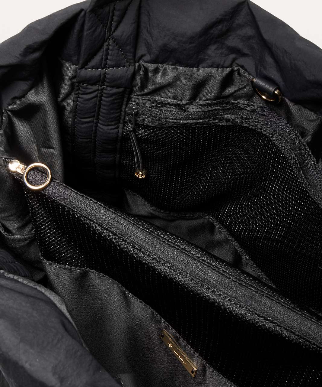 Lululemon On My Level Bag *Large 30L - Black / Shiny Gold