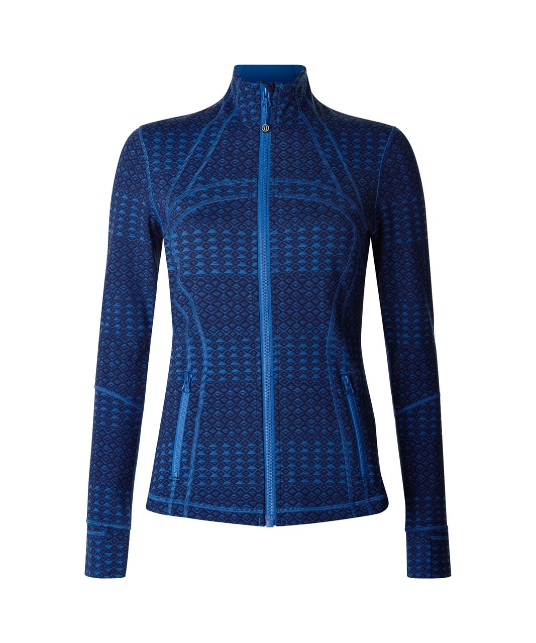 Lululemon Define Jacket - Triometric Stripe Lakeside Blue Hero