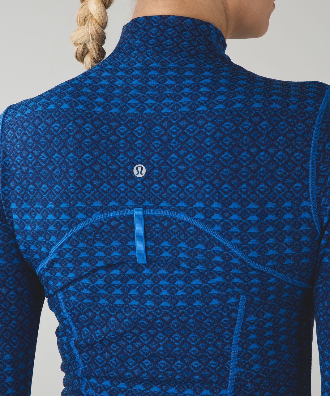 Lululemon Define Jacket - Triometric Stripe Lakeside Blue Hero Blue / Lakeside Blue