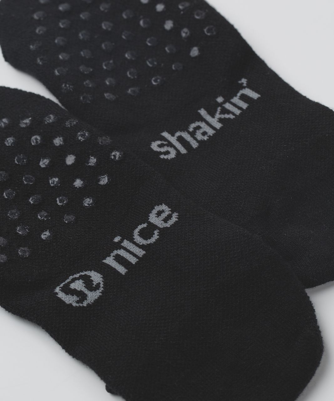 Lululemon Heels High Studio Sock - Black / Battleship