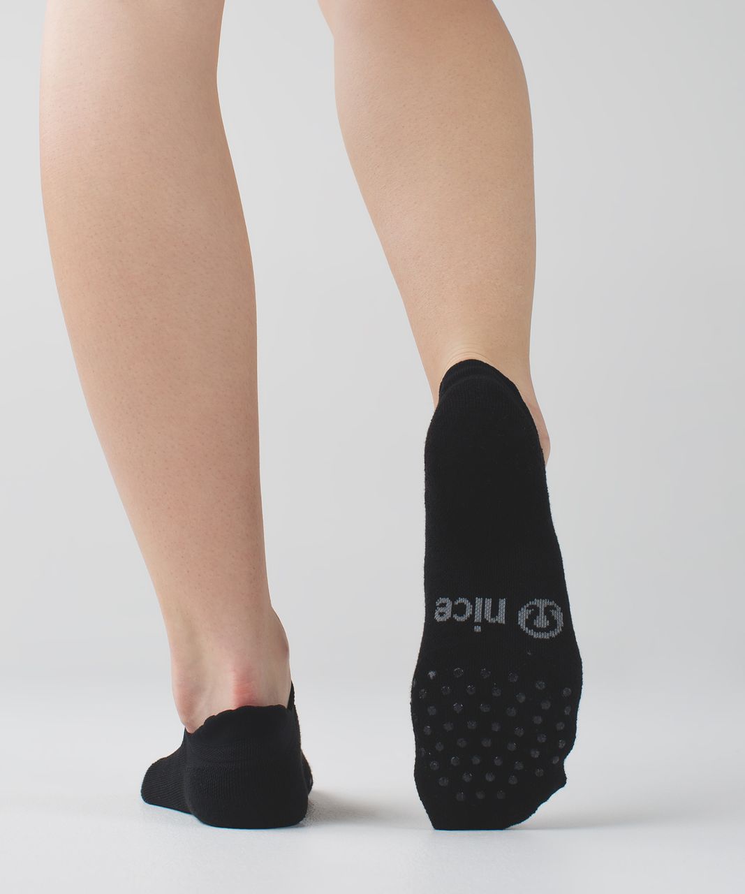 Lululemon Heels High Studio Sock - Black / Battleship