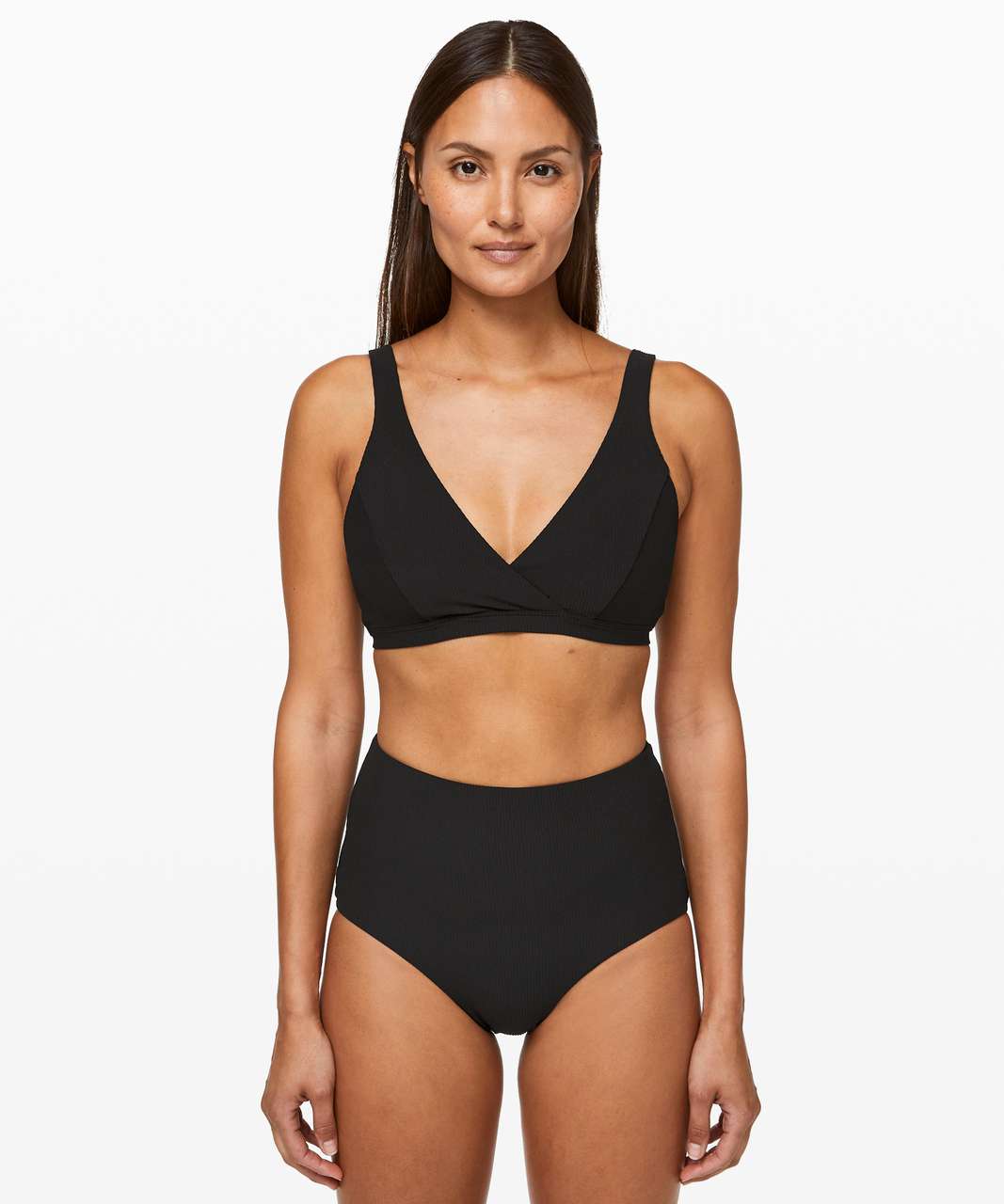 Lululemon Clear Waters Bikini Top - Black - lulu fanatics