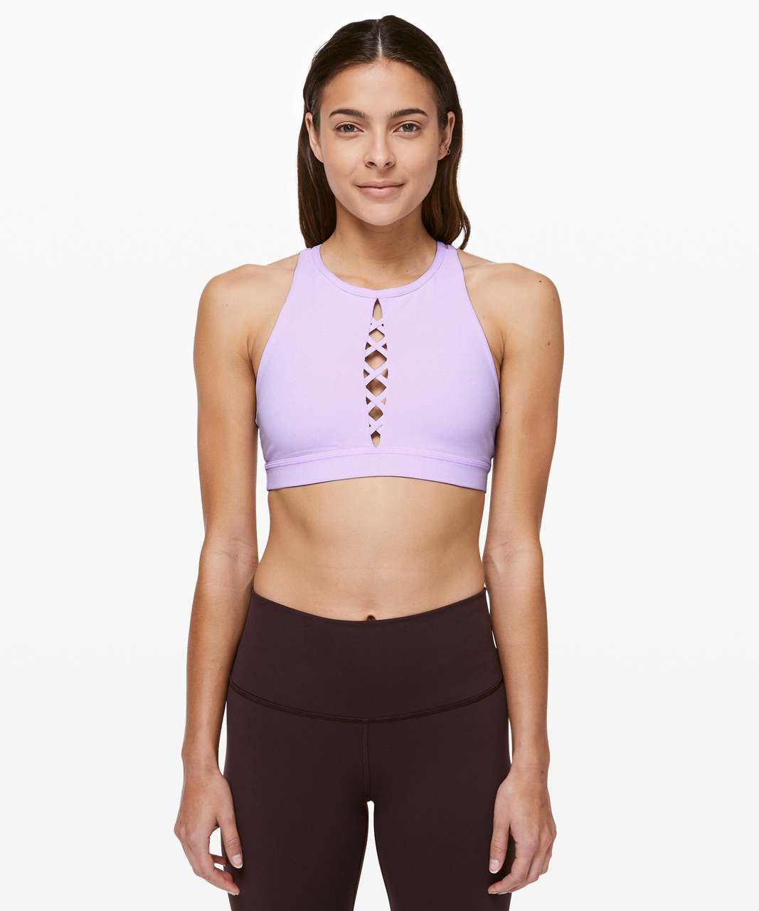 Lululemon Energy Bra High Neck *Laced - Sheer Violet