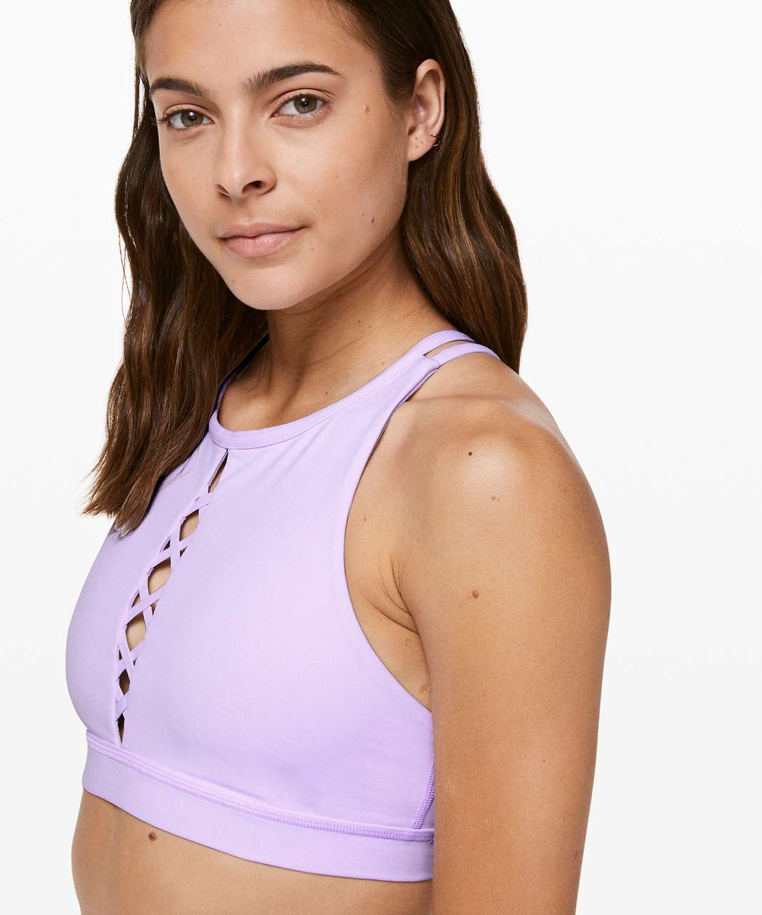 Lululemon Energy Bra High Neck *Laced - Sheer Violet