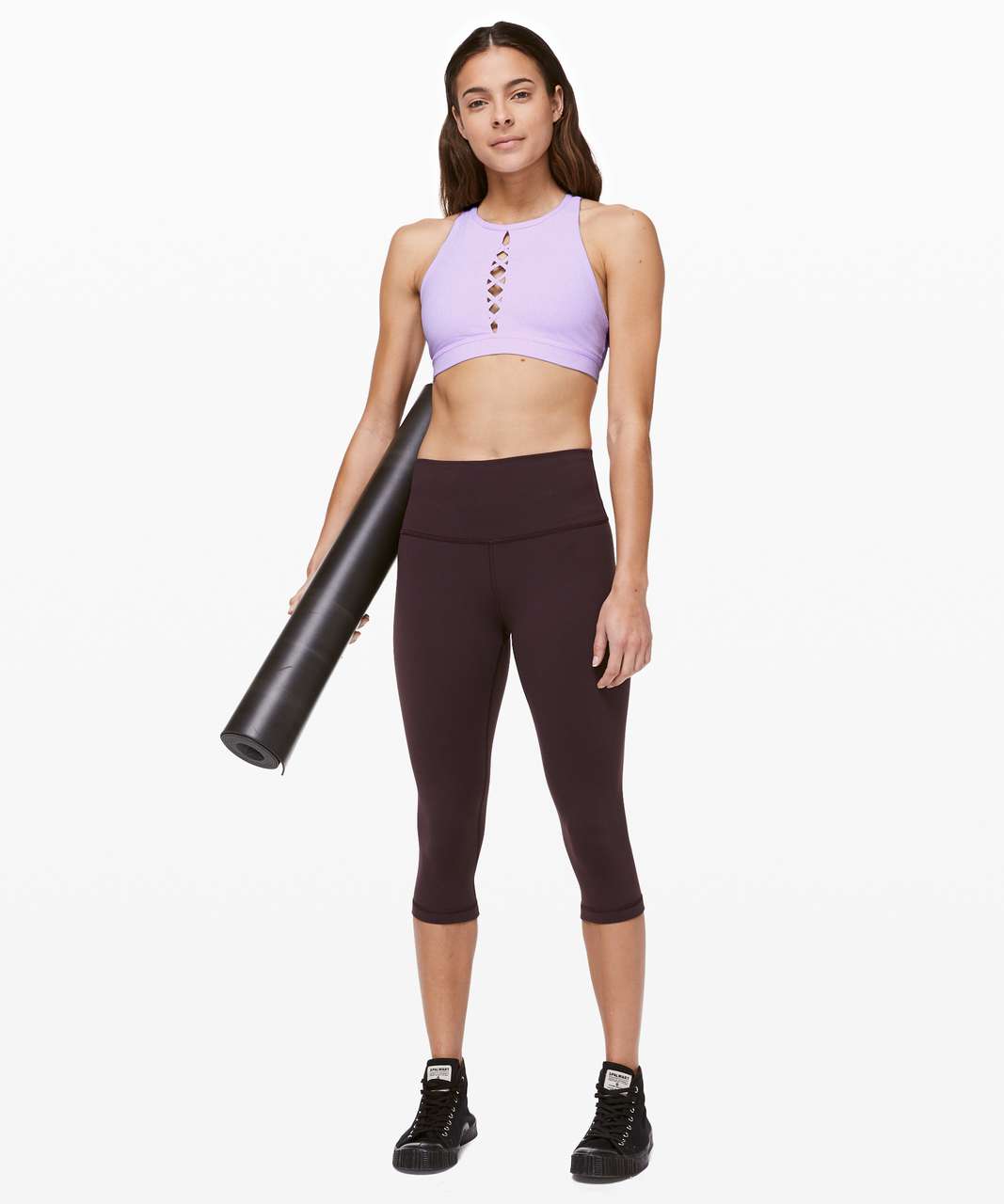 Lululemon Energy Bra High Neck *Laced - Sheer Violet