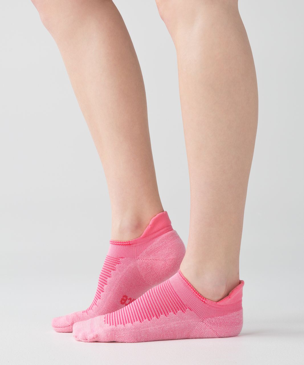 Lululemon Heels High Studio Sock - Pink Shell / Neon Pink