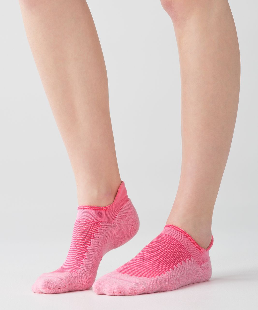 Lululemon Heels High Studio Sock - Pink Shell / Neon Pink