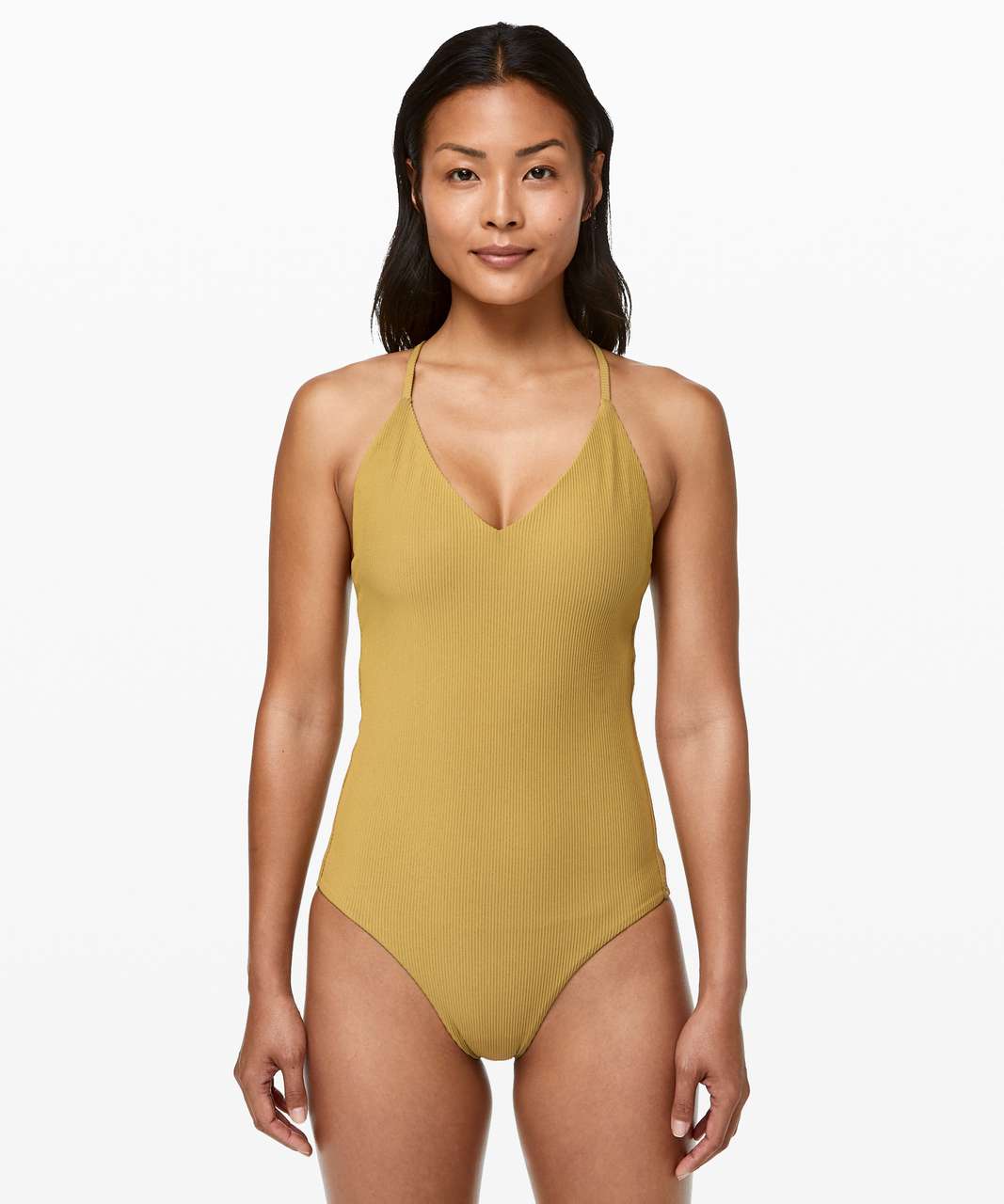 New Lululemon Waterside V Neck Skimpy One-Piece Swimsuit -RPCR $128 MSRP  -Size 8